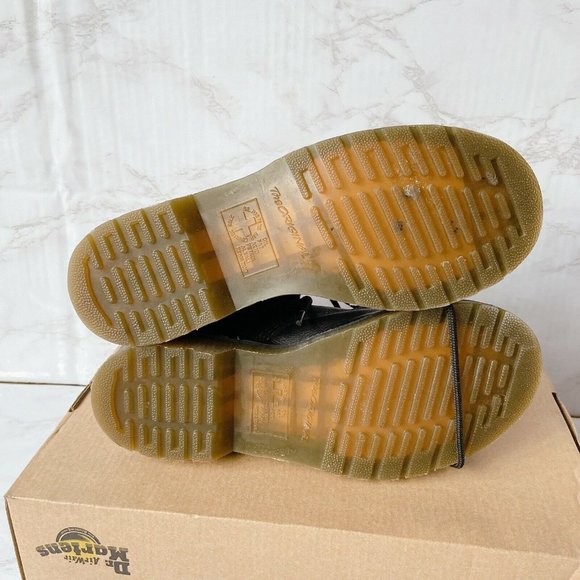 DR. MARTENS 1461 3-Eye Smooth Leather Womens Oxford Shoe Dark Gray Atlas US 11 - Picture 9 of 9